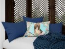 Bloodhound Spring Art Decorative Pillow