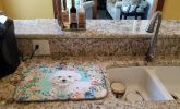 Bichon Frise Dish Drying Mat