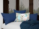 Bichon Frise Spring Art Decorative Pillow