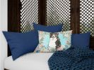 Bernese Mountain Dog Spring Art Decorative Pillow