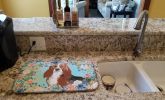 Basset Hound Dish Drying Mat