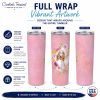 Afghan Hound Pink Flowers Stainless Steel Skinny Tumbler