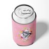 Alaskan Malamute Style #1 Pink Flowers Can Hugger