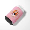 Basset Hound Style #1 Pink Flowers Can Hugger