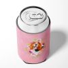 Basset Hound Style #1 Pink Flowers Can Hugger