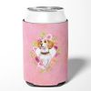 Beagle Style #1 Pink Flowers Can Hugger