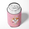 Beagle Style #1 Pink Flowers Can Hugger