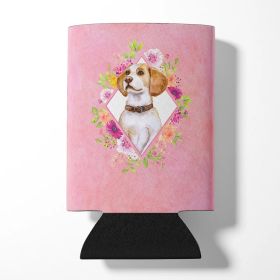 Beagle Style #1 Pink Flowers Can Hugger