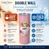 Beagle Pink Flowers Stainless Steel Skinny Tumbler