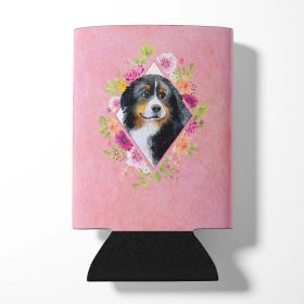 Bernese Mountain Dog Style #1 Pink Flowers Can Hugger
