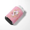 Bichon Frise #1 Flowers Pink Can Hugger