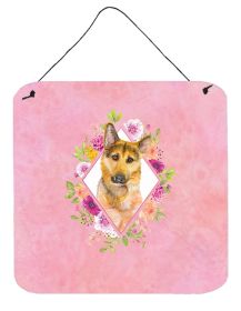 Eastern German Shepherd "Flowers" Wall or Door Hanging Prints
