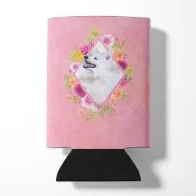 Samoyed Pink Flowers Can Hugger