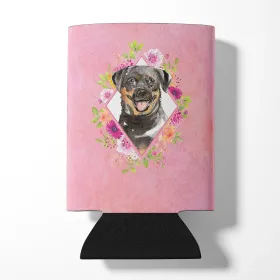 Rottweiler Pink Flowers Can Hugger