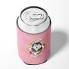 Alaskan Malamute Style #2 Pink Flowers Can Hugger