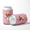 Boxer Pink Flowers Can Hugger