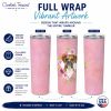 Boxer Pink Flowers Stainless Steel Skinny Tumbler