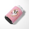 Boston Terrier Pink Flowers Can Hugger