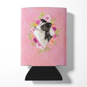 Border Collie Pink Flowers Can Hugger