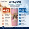 Bloodhound Pink Flowers Stainless Steel Skinny Tumbler