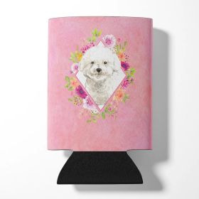 Bichon Frise #2 Pink Flowers Can Hugger