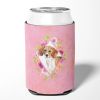 Beagle Style #2 Pink Flowers Can Hugger
