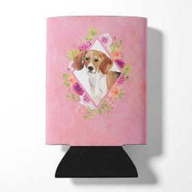 Beagle Style #2 Pink Flowers Can Hugger