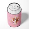 Basset Hound Style #2 Pink Flowers Can Hugger