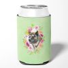 Akita 3 Green Flowers Can Hugger