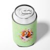 Basset Hound Green Flowers Can Hugger