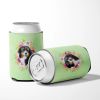 Bernese Mountain Dog Green Flowers Can Hugger