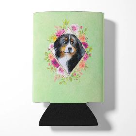 Bernese Mountain Dog Green Flowers Can Hugger