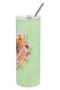 Chow Chow #1 Green Flowers Stainless Steel Skinny Tumbler