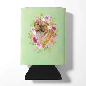 Shar Pei Green Flowers Can Hugger