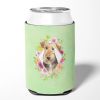 Airedale Terrier Green Flowers Can Hugger