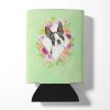 Boston Terrier Green Flowers Can Hugger