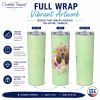 Bloodhound Green Flowers Stainless Steel Skinny Tumbler