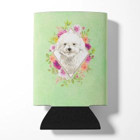 Bichon Frise #2 Green Flowers Can Hugger