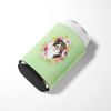 Bernese Mountain Dog 3 Green Flowers Can Hugger