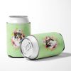 Bernese Mountain Dog 3 Green Flowers Can Hugger