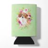 Beagle 3 Green Flowers Can Hugger