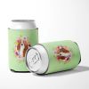 Basset Hound 3 Green Flowers Can Hugger