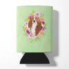Basset Hound 3 Green Flowers Can Hugger