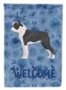Boston Terrier 2 Welcome House Flag