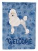 Poodle 1 Welcome House Flag