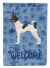 Toy Fox Terrier Welcome House Flag