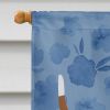 Basset Hound 3 Welcome House Flag