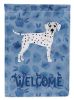 Dalmatian 3 Welcome House Flag