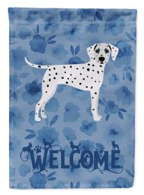 Dalmatian 3 Welcome House Flag