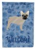 French Bulldog 1 Welcome House Flag